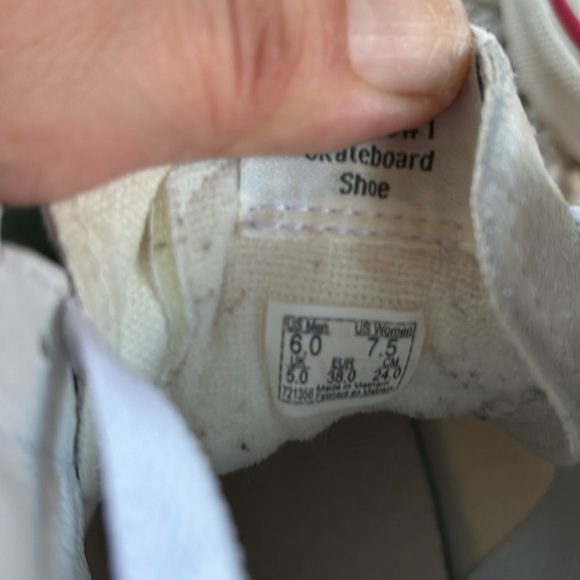 Vans SK8 high cream and green womans size 7.5 men’s 6 - Picture 7 of 8